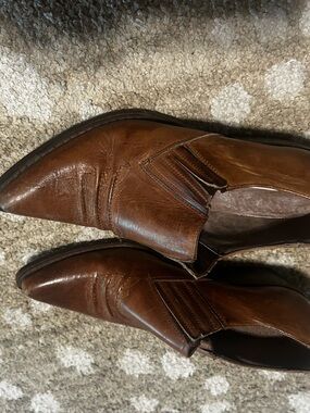 Guess Women’s Brown Leather Slip-On Loafers